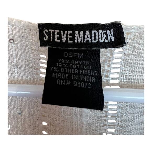 Steve Madden Boho Bohemian Kimono Blouse Cottage Indie Fairy Festival Hippie OS - Picture 2 of 6